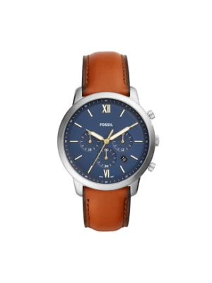 Fossil Zegarek Neutra Chrono FS5453 Brązowy