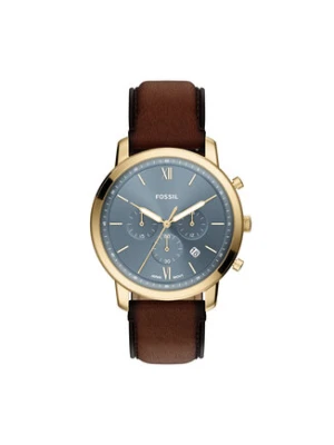 Fossil Zegarek Neutra FS6162 Brązowy