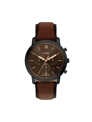 Fossil Zegarek Neutra FS6163 Brązowy