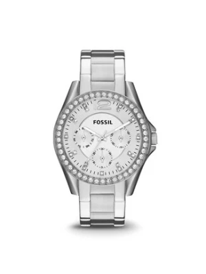 Fossil Zegarek Riley ES3202 Srebrny