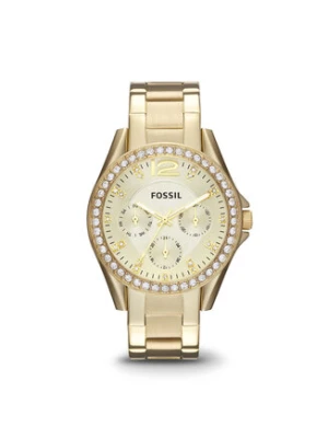 Fossil Zegarek Riley ES3203 Złoty