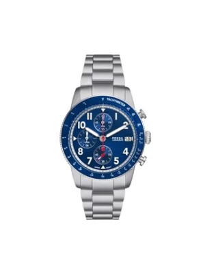 Fossil Zegarek Sport Tourer FS6047 Srebrny