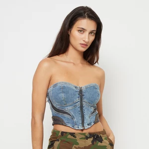 FR DENIM BUSTIER, marki First RowApparel, w kolorze Niebieski, rozmiar