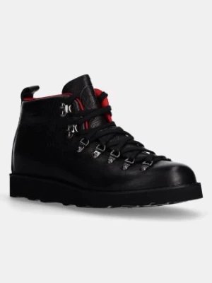 Fracap buty skórzane Magnifico Roc kolor czarny na płaskim obcasie MAGNIFICO.M120.ROC.BLK