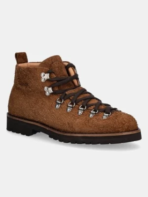 Fracap buty zamszowe Magnifico M120 - 158 męskie kolor brązowy MAGNIFICO.M120.158