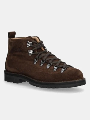 Fracap buty zamszowe Magnifico M120 męskie kolor brązowy MAGNIFICO.M120