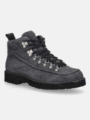 Fracap buty zamszowe męskie kolor szary MAGNIFICO.M60