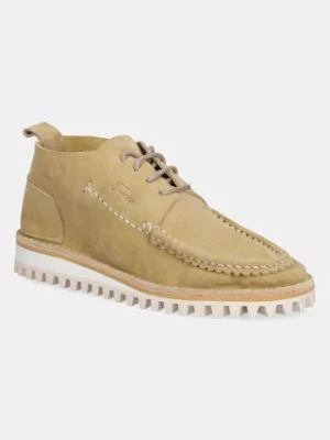 Fracap półbuty skórzane Shoes kolor beżowy H146