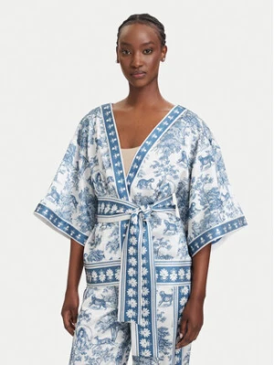 Fracomina Bluzka FS26SJ3008W459K5 Niebieski Regular Fit