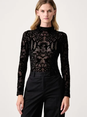 Fracomina body damskie czarny