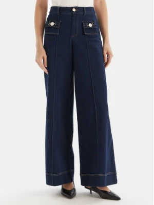 Fracomina Jeansy FS25WV3004W78201 Granatowy Wide Leg