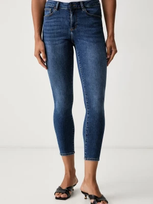 Fracomina jeansy skinny damskie granatowy