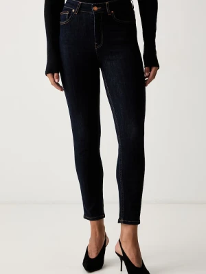 Fracomina jeansy slim fit damskie granatowy