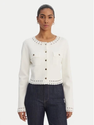 Fracomina Kardigan FR26ST8010K52401 Écru Regular Fit