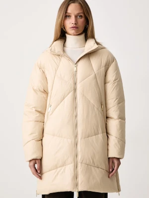Fracomina kurtka damska beżowy