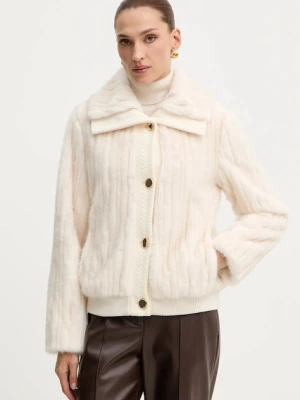 Fracomina kurtka kolor beżowy przejściowa FS25WC4001O44501