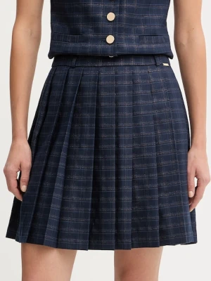 Fracomina spódnica kolor niebieski mini rozkloszowana FS25WG1001W56195
