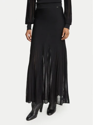 Fracomina Spódnica maxi FR26WG4004K416F9 Czarny Flare Fit