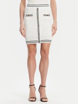 Fracomina Spódnica ołówkowa FR25SG4003K52401 Écru Slim Fit Kremowy