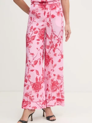 Fracomina spodnie damskie z dodatkiem lnu