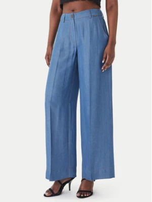 Fracomina Spodnie palazzo FS26SV3005D46901 Niebieski Wide Leg