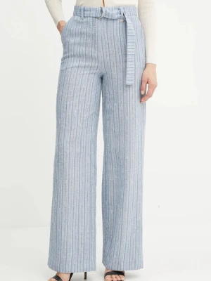 Fracomina spodnie z domieszką lnu