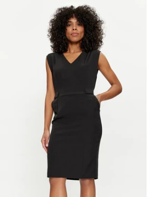 Fracomina Sukienka codzienna FS24SD1002W42901 Czarny Regular Fit