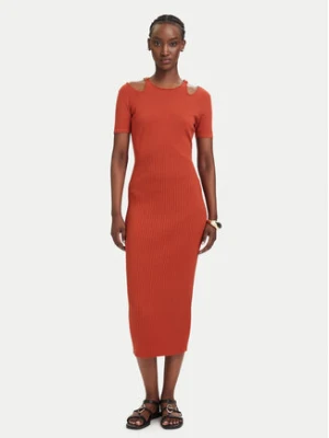 Fracomina Sukienka dzianinowa FJ26SD5001K56501 Czerwony jasny Slim Fit