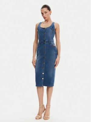 Fracomina Sukienka jeansowa FP25SD4001D46402 Niebieski Slim Fit
