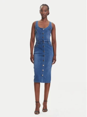 Fracomina Sukienka jeansowa FP25SD4001D46402 Niebieski Slim Fit