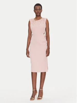Fracomina Sukienka koktajlowa FQ25SD2004W47601 Różowy Slim Fit
