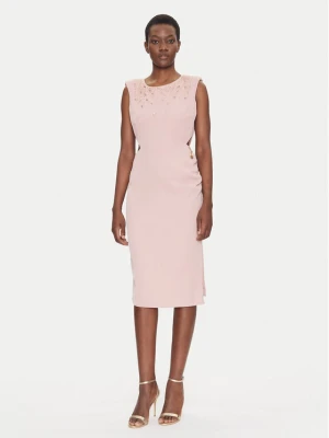 Fracomina Sukienka koktajlowa FQ25SD2004W47601 Różowy Slim Fit