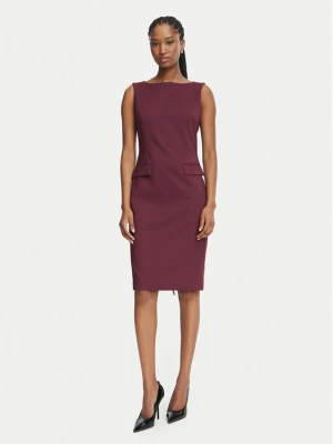 Fracomina Sukienka koktajlowa FR26WD2001W42901 Bordowy Slim Fit