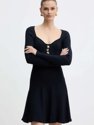 Fracomina sukienka kolor granatowy mini rozkloszowana FS25WD5004K41601
