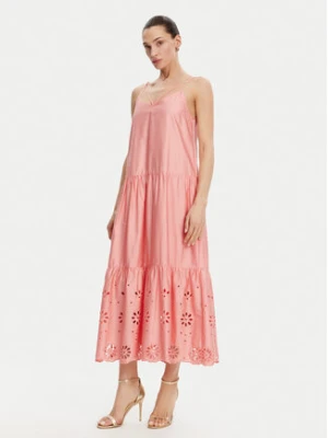 Fracomina Sukienka letnia FJ25SD3001W400E5 Koralowy Relaxed Fit