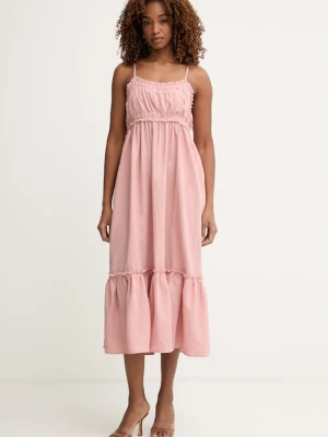 Fracomina sukienka letnia z lnem