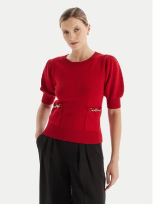 Fracomina Sweter FR25WT7019K55601 Czerwony Slim Fit