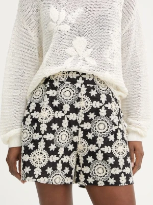 Fracomina Szorty eleganckie damskie bawełniane