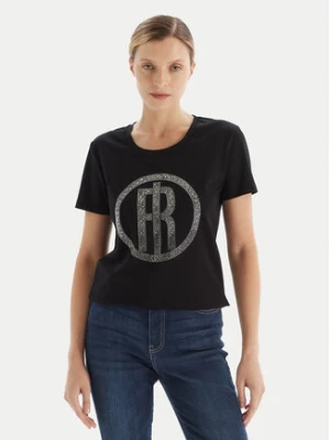 Fracomina T-Shirt FP25WT3004J40108 Czarny Regular Fit