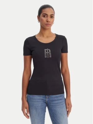 Fracomina T-Shirt FP26ST3001J42701 Czarny Slim Fit