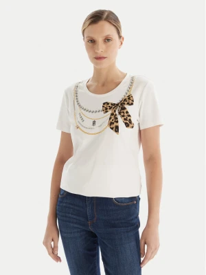 Fracomina T-Shirt FR25WT3004J40108 Biały Regular Fit