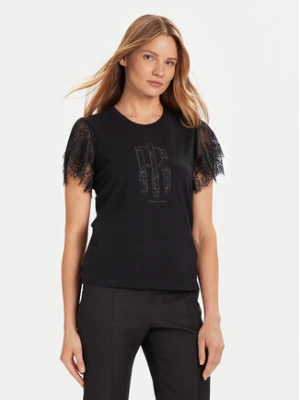 Fracomina T-Shirt FR25WT3059J401G1 Czarny Regular Fit