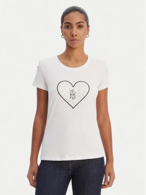 Fracomina T-Shirt FR26ST3002J401N5 Biały Regular Fit