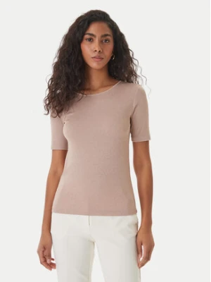 Fracomina T-Shirt FS26ST7008K420Q7 Beżowy Slim Fit