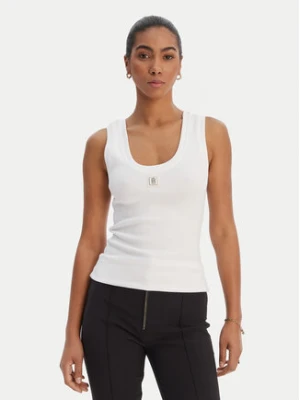 Fracomina Top FP26ST2001J40101 Biały Slim Fit