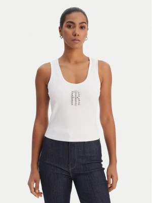 Fracomina Top FP26ST2003J42701 Biały Slim Fit