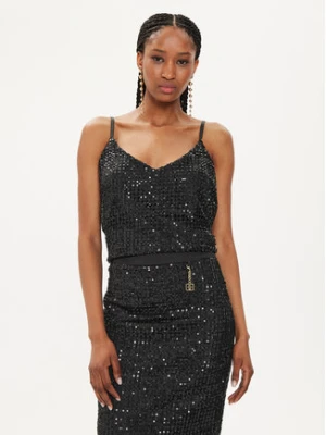 Fracomina Top FQ24ST2003W708N6 Czarny Regular Fit