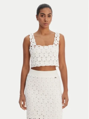 Fracomina Top FR26ST4017K488R6 Écru Regular Fit