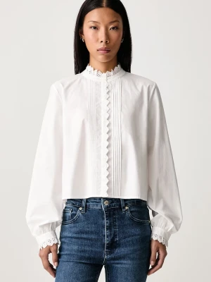 Frame bluzka koszulowa damska bawełniana THE KEEPSAKE PINTUCK BLOUSE