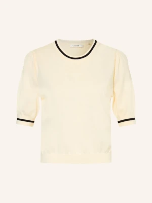 Frame Dzianinowa Koszulka The Gathered Sweater beige